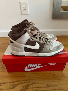 Nike Dunk High Retro PRM Light Chocolate, Used Size 10.5 - Picture 1 of 6