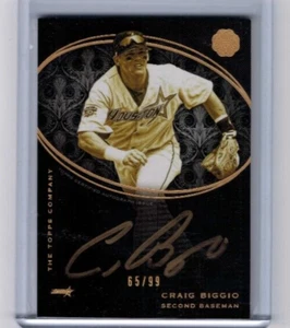 2016 Topps The Mint Craig Biggio Golden Engravings Auto #'ed 65/99 - Picture 1 of 1