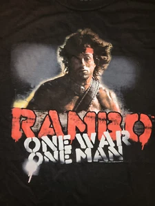 Rambo One War One Man T-Shirt SCHWARZ Erwachsene - Bild 1 von 1