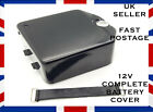  12V Battery Box Complete With lock Carrier Rubber Black FOR ROYAL ENFIELD