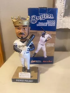 2008 MILWAUKEE BREWERS PRINCE FIELDER "CROWN" SGA BOBBLEHEAD ~ NIB - Picture 1 of 11