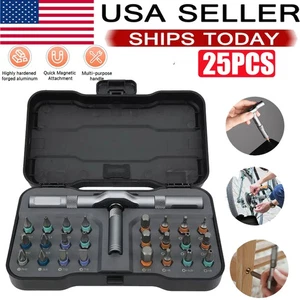 25PCS 24 in 1 Magnetic Screwdriver Head Set PC Phone Electronics Repair Tool Kit - Picture 1 of 17