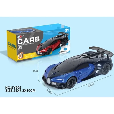 PEBBLE HUG Toy Sports Car 3D LightS and Music Car with Multi-colour for Kids - Image 1 of 2