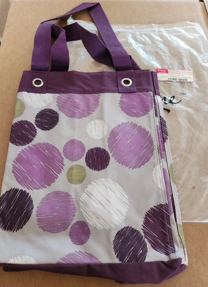 Thirty-One Square Utility Tote Polka Dots 990A Sketchy Dot