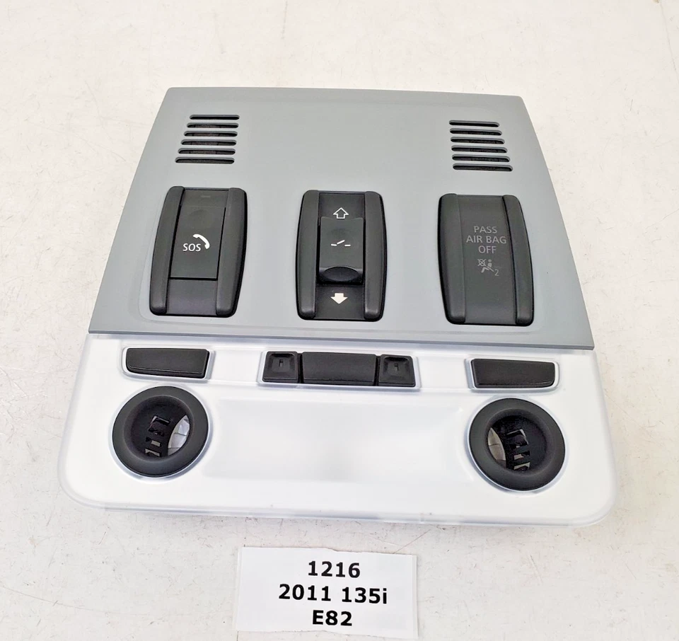 ✅ 08-13 OEM BMW E82 128 135 cupé techo corredizo delantero interior lectura domo luz lámpara Foto 1 de 4