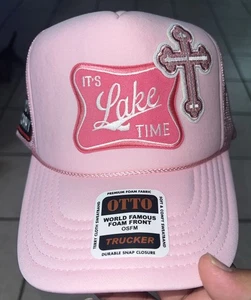 Rosa Truckermütze It's Lake Time Sommer Country klassisch Schaumstoff Sorry Not Sorry - Bild 1 von 7