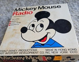 Radio transistor Mickey Mouse 9V vintage años 60 en caja - Imagen 1 de 9