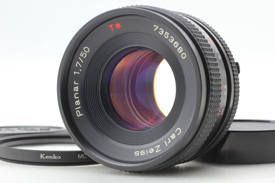 [Perto de ESTADO PERFEITO] Contax Carl Zeiss Planar T* 50mm f/1.7 MMJ Prime Lente CY Mount JAPÃO - Imagem 1 de 4