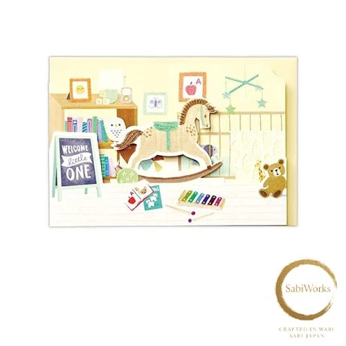 Nueva Tarjeta Hallmark Regalo Bebé Pop-Up Caballo Mecedor 822736 Foto 1 de 1