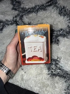 Teedose aus echtem Porzellan - Bild 1 von 3