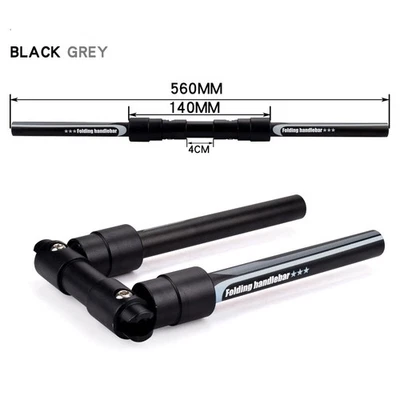 Bike Foldable Handlebar Quick Release MTB Mountain Cycling Bicycle Flat Bar↔ - Image 1 of 4