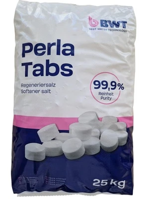 BWT Regeneriersalz PERLA TABS 2 x 25 kg 99,9% Salzreinheit Salztabletten - Bild 1 von 3