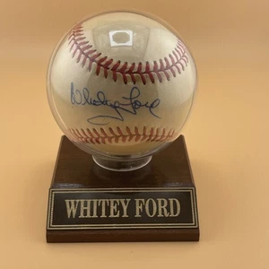 Whitey Ford Signed Official American League Baseball Auto New York Yankees HOF - Picture 1 of 5