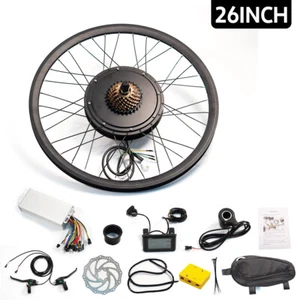 26" Rear Wheel 1500W Ebike Motor Kit 48V Urban Commute Trail Rides Steep Hills - Picture 1 of 15