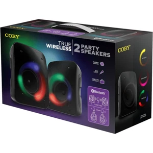 Coby LED Lighting Portable Bluetooth Speaker, Black - Picture 1 of 1