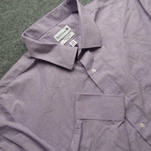 Saddlebred Shirt Mens XXXLT 3XLT Tall Lavender Long Sleeve Business - Picture 1 of 10