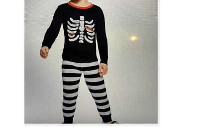 NUEVO PIJAMA GYMBOREE HALLOWEEN ESQUELETO NIÑOS TALLA 6 Foto 1 de 2