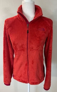 Chaqueta polar The North Face roja y fucsia difusa cremallera completa mujer S pequeña - Imagen 1 de 10