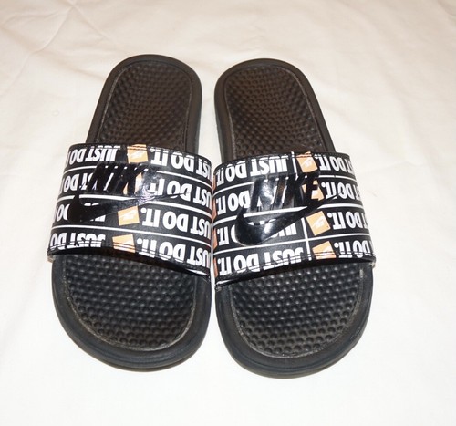 Sandali Nike Benassi JDI stampa Just Do It 631261 016 uomo 9 neri