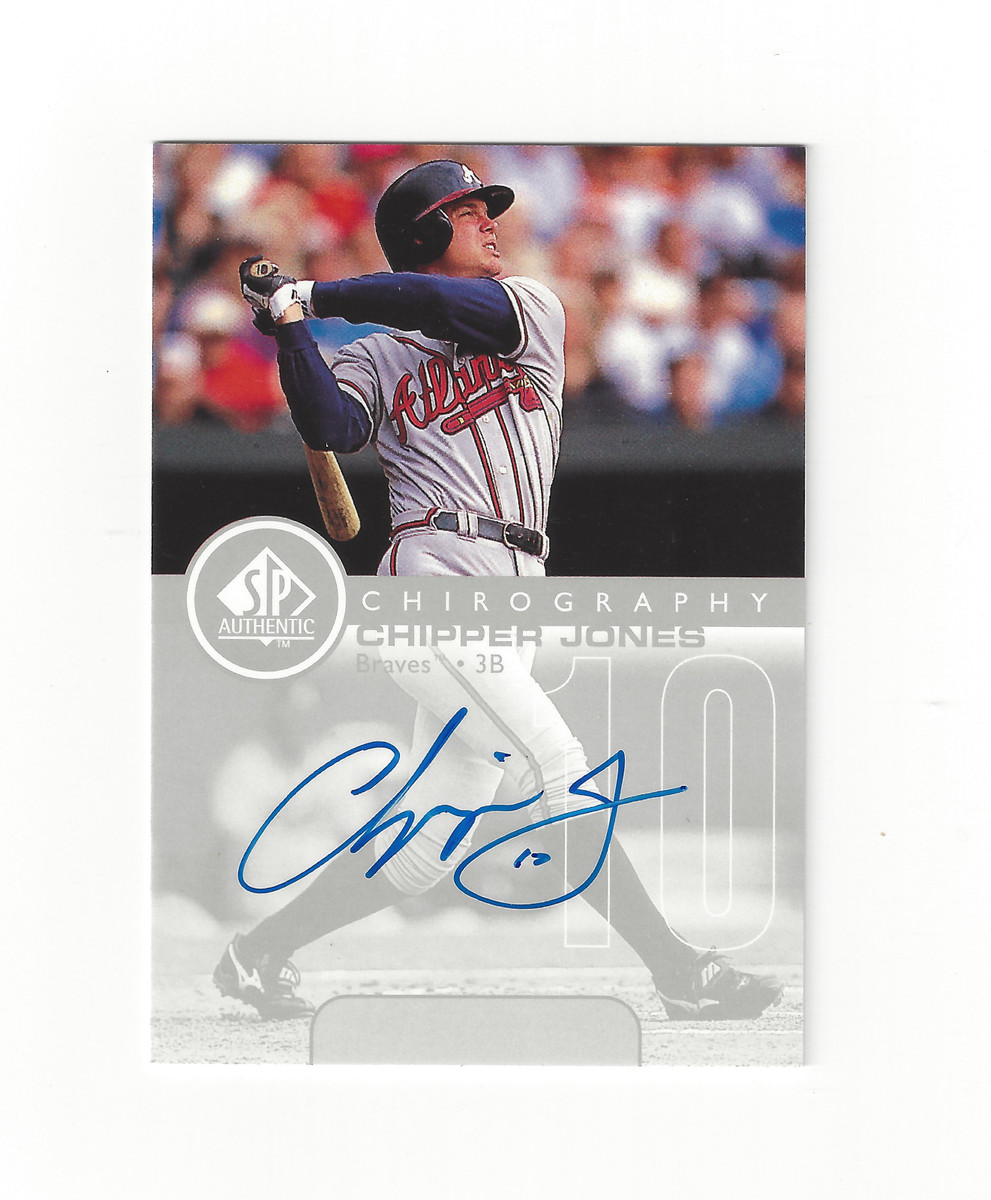 CHIPPER JONES auto UD SP Authentic