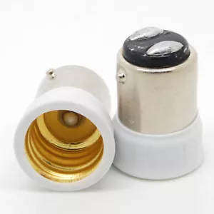 B15 to E14 SES Lamp Light Bulb Socket Light Fitting Extender Adaptor Holder sx - Picture 1 of 1