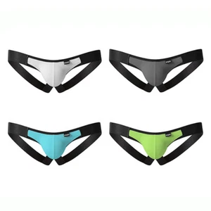 US Men Thong Briefs Bikini Underwear G-string Sexy Bulge Pouch Panty Jockstrap& - Picture 1 of 20