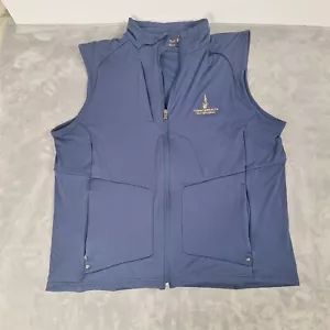 Ralph Lauren Golfweste Herren Größe L Blau Full Zip Taschen Polyester - Bild 1 von 9