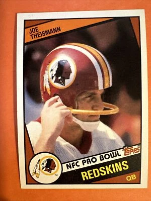 1984 Topps - #390 Joe Theismann Washington Redskins - Image 1 of 2