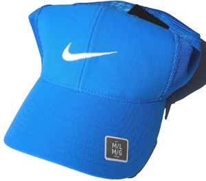 NUOVO NIKE 2015 [M/L] Cappello Uomo FLEXFIT Golf/Pickleball - Blu/Bianco 639650-406 - Foto 1 di 3
