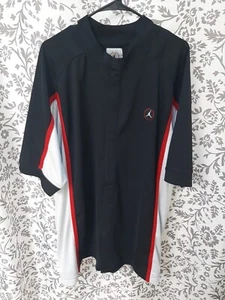 Vintage 90's Michael Jordan Button Up Warm Up Jersey MINT XXL - Picture 1 of 12