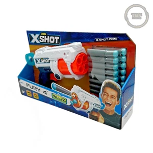 xshot Zuru Fury 4 juguete pistola 4 carreras niños Dart Gun Blaster NUEVO EMBALAJE ORIGINAL 8+ - Imagen 1 de 6
