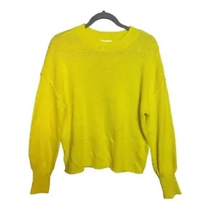 Abundante Brillante Amarillo Neón Cuello Redondo Mangas Largas Suéter Talla Grande Nuevo Sin Etiquetas - Imagen 1 de 7