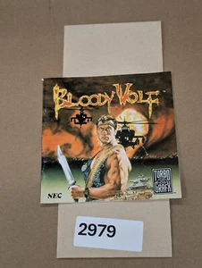 Bloody Wolf - Turbo Grafx - Manual Only **NO GAME! - Picture 1 of 2