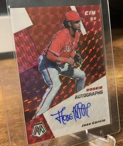2021 Panini Mosaic JOSE GARCIA RC Rookie Auto "PRIZM FUSION PARALLEL" #RAM-JG - Picture 1 of 4