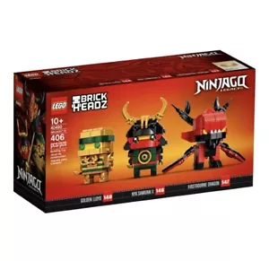 Lego Ninjago 40490 10th Anniversary Brickheadz Set New Sealed RETIRED!! - Picture 1 of 3