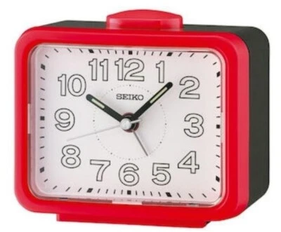 SEIKO loud alarm clock luminous quite sweep night LED light QHK061 - Image 1 of 4