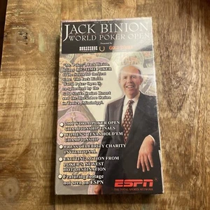 2000 World Series of poker VHS Jack Binion World Poker Open Very Rare Unopened - Picture 1 of 2