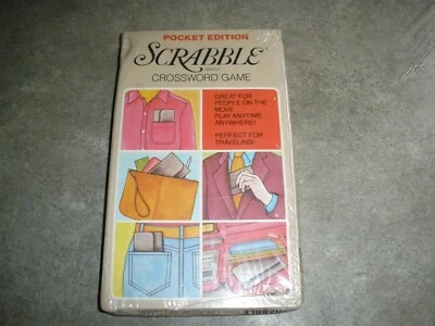 NEW Sealed Vintage Pocket Edition Travel Scrabble Game 1978 Selchow Righter - Image 1 of 3