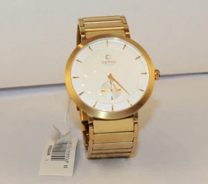 OBAKU V117GGISG Herrenuhr NEU Harmony Stainless Steel UVP149€ PVD Gold plated - Bild 1 von 1