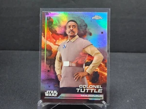 2024 Topps Chrome Star Wars COLONEL TUTTLE REFRACTOR #55 The Mandalorian - Picture 1 of 1