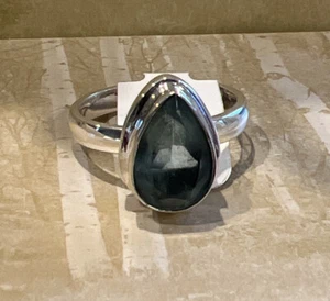 NWT Sundance Catalog Silver “Apatite Teardrop” Size 9 $98 - Picture 1 of 3