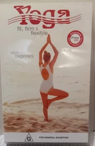 YOGA Fit, Firm & Flexible **SEALED** VHS Video Tape 47min 2002 (No CD) LIKE NEW - Picture 1 of 4
