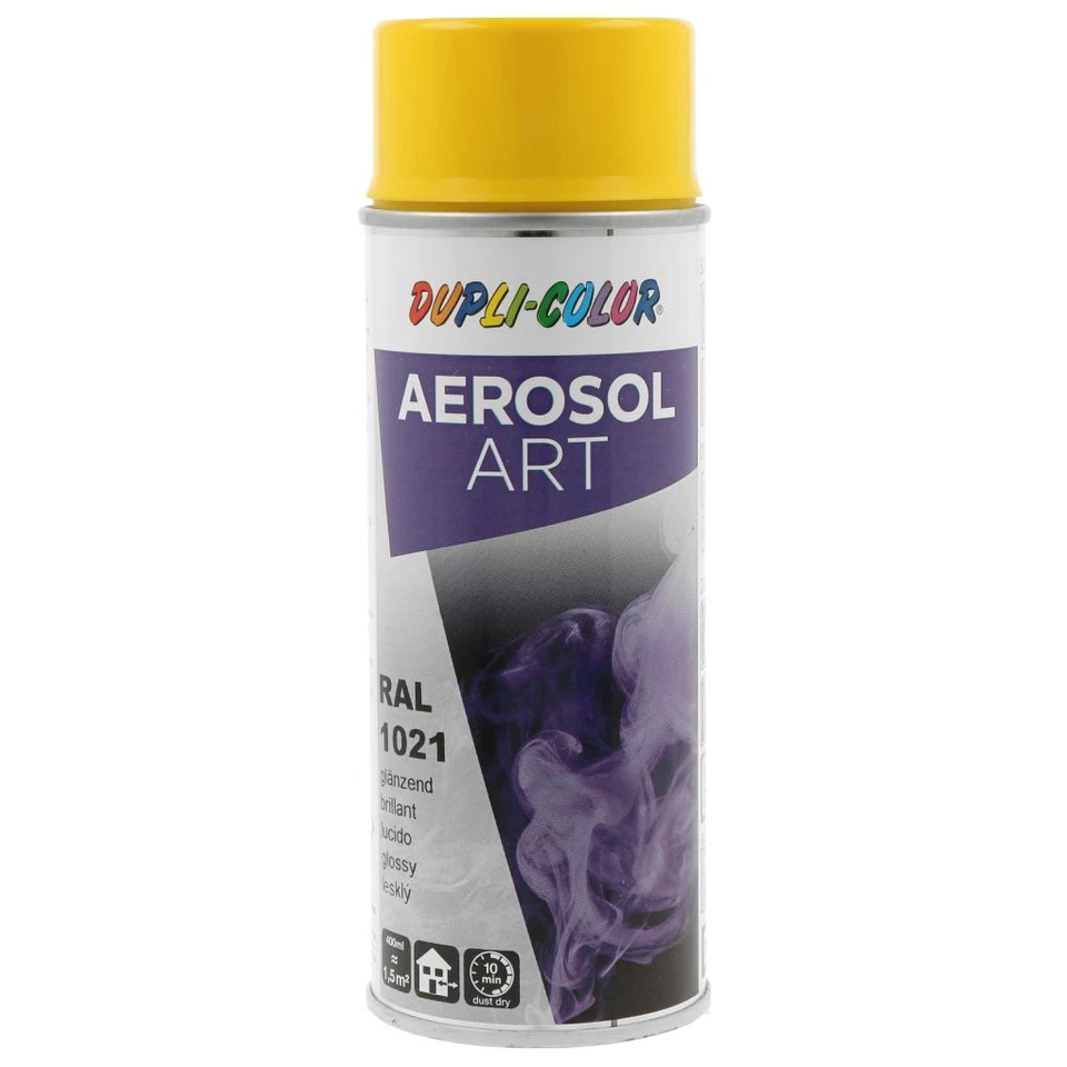 DupliColor Aerosol Art RAL 1021 rapsgelb glänzend (400ml) - Bild 1 von 1