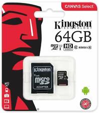 64GB MicroSD Class 10 Memory Card Micro SDXC Kingston SD Adapter max 80MB Read