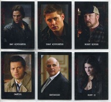 Supernatural Seasons 4-6 Complete Character Bios Chase Card Set C1-6