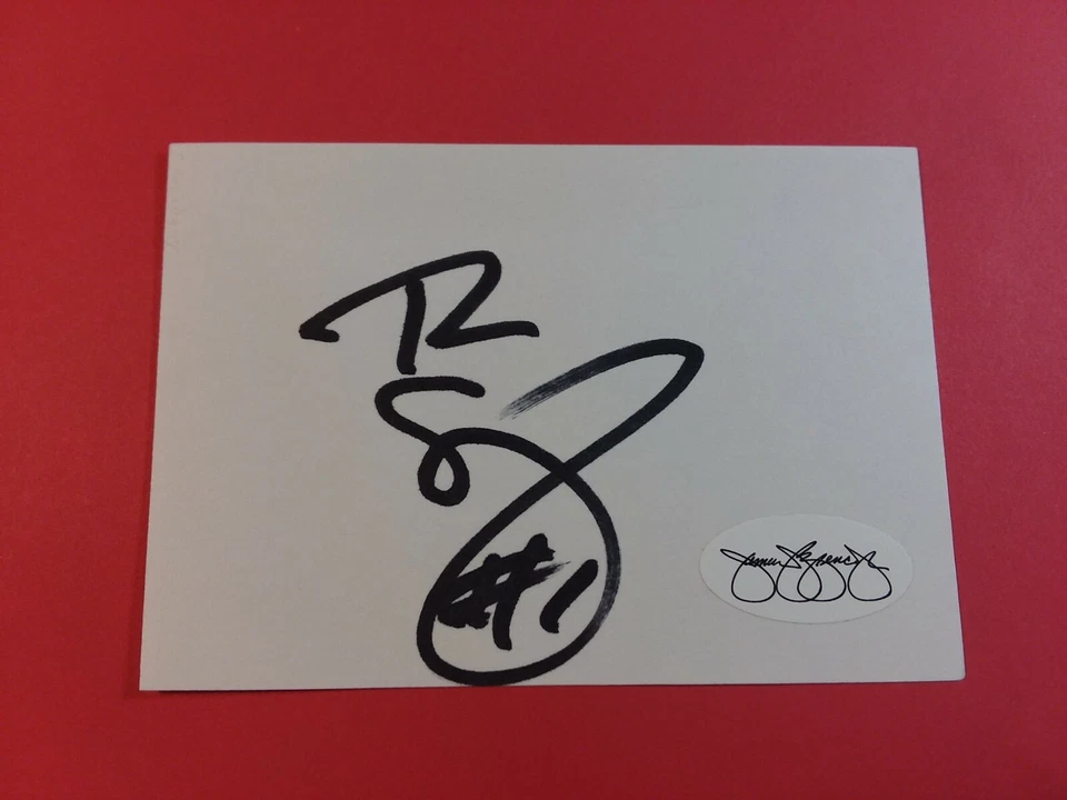 Tom Skladaney  Lions  Cut Index Card Autograph   JSA   Signed  Auto - Image 1 of 1