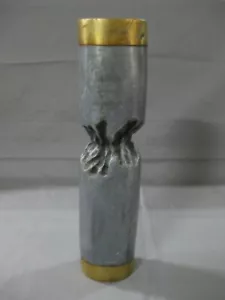 VINTAGE 1970-1979 CANDELABRO DAVID MARSHALL ALUMINIO-LATON ESTILO BRUTALISTA - Bild 1 von 9