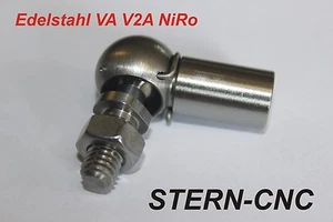M5 VA Articulación Ángulo din 71802 Acero Inox. V2A Junta Esférica Cs Rh M 5 - Bild 1 von 1