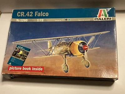 ITALERI 1:72 KIT Biplano C.R. 42 FALCO Con Decals  ART 1260 - Immagine 1 di 4