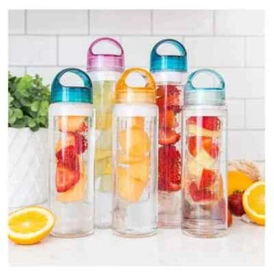 1 x Infusionswasserflasche mit Obstaufguss Aqua Hydratation Sportflasche - Bild 1 von 9